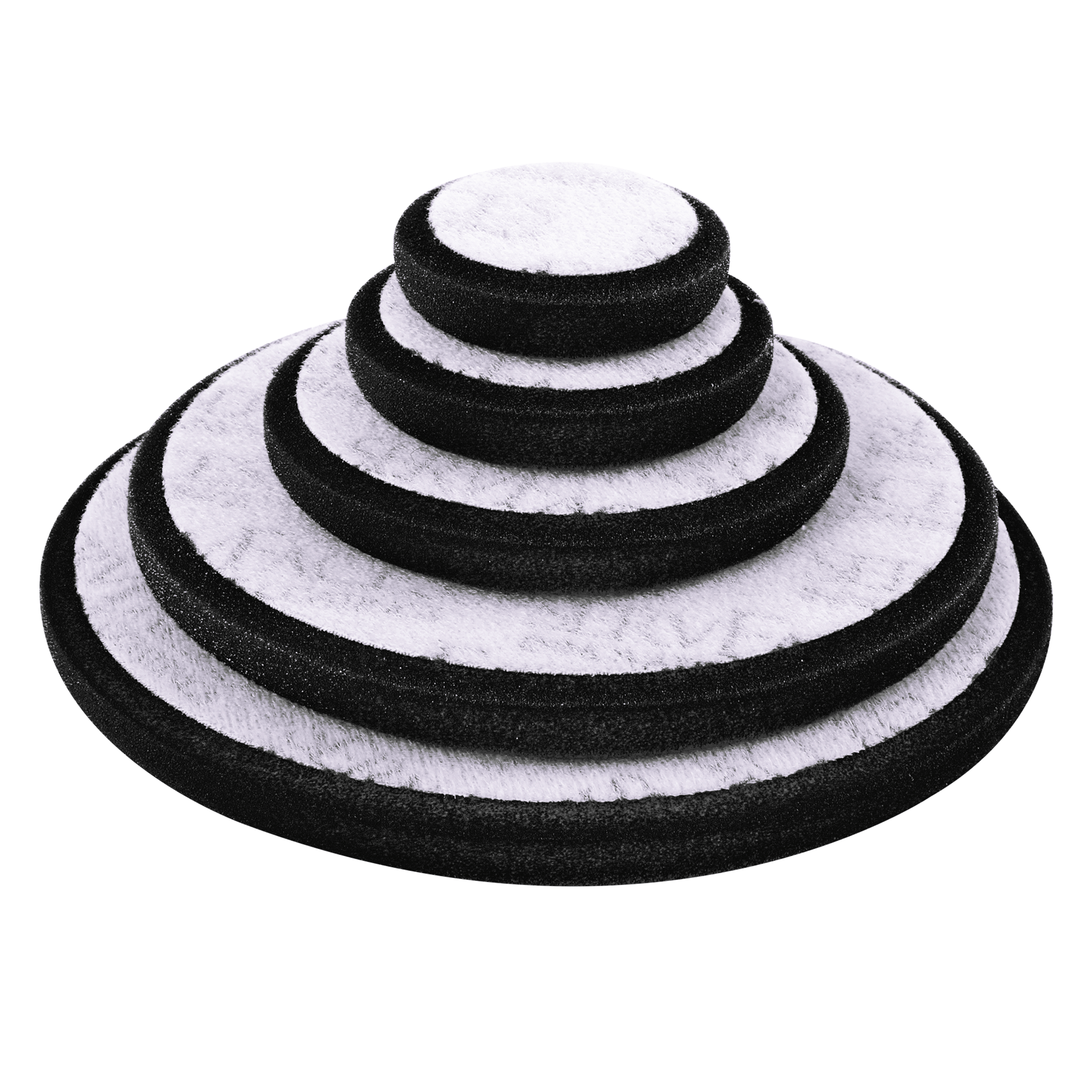 ServFaces Polierschwamm RT/V4 (anthrazit-soft, offenzellig) - 4 Stück